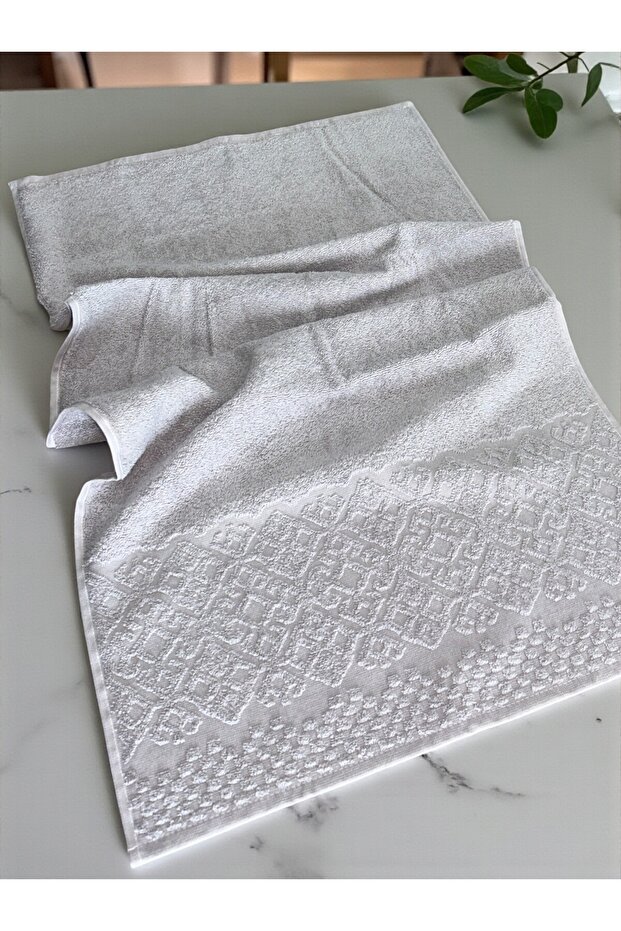 Authentic Series Color Lila 2-Piece Towel Set 50X100 cm Extra Soft Textured Hand Towel