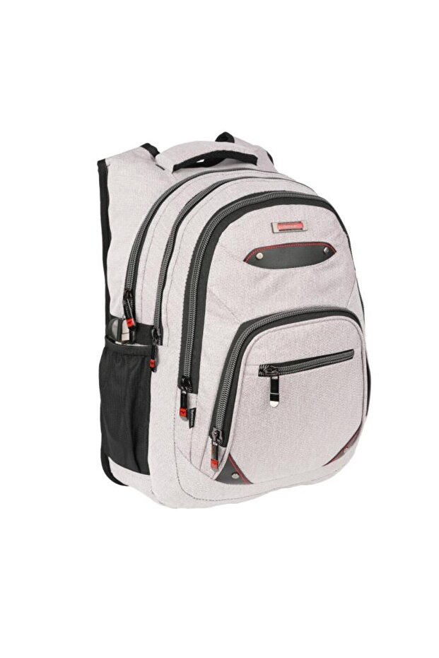 2225 حقيبة ظهر مدرسية باللون الرمادي الفاتح - 5
