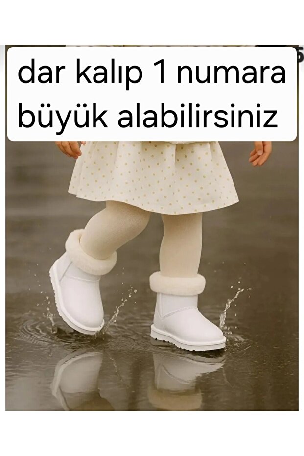 Girls' Fur-Lined Rain Boots