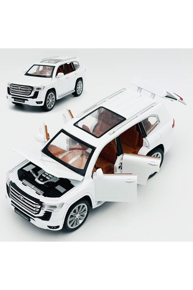 1:24 Diecast For Toyota Land-Cruiser Alloy Model Car