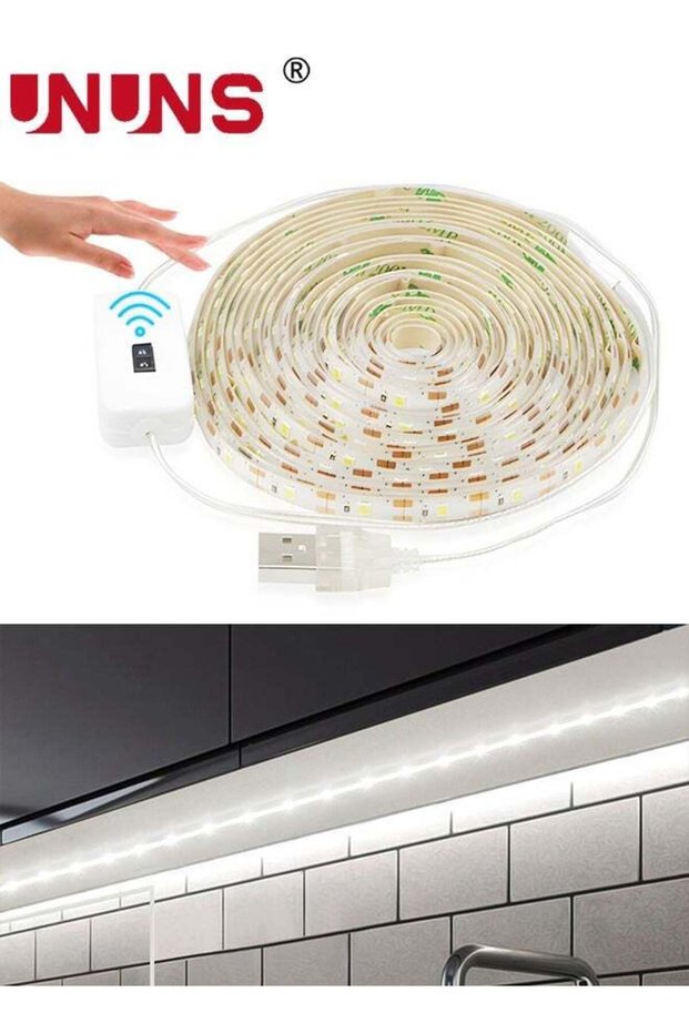 3M Motion Sensor Under Cabinet Lights Strip,Plug-in LED Strip Lights Indoor,Table Lamp Hand Wave Ac