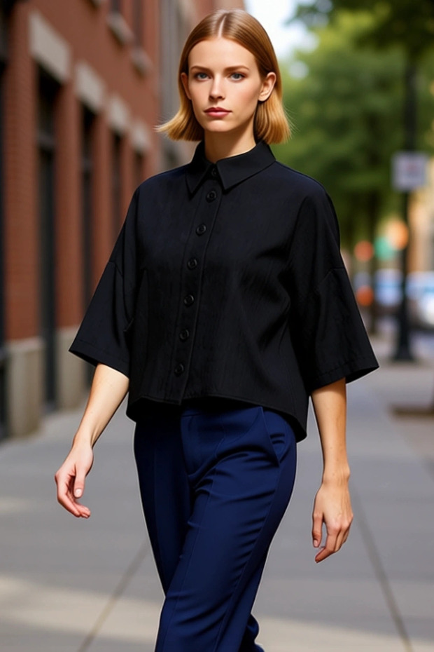 Women's Wide Cut Woven Shirt Functional Durable Quality Comfortable Aesthetic Premium Stylish