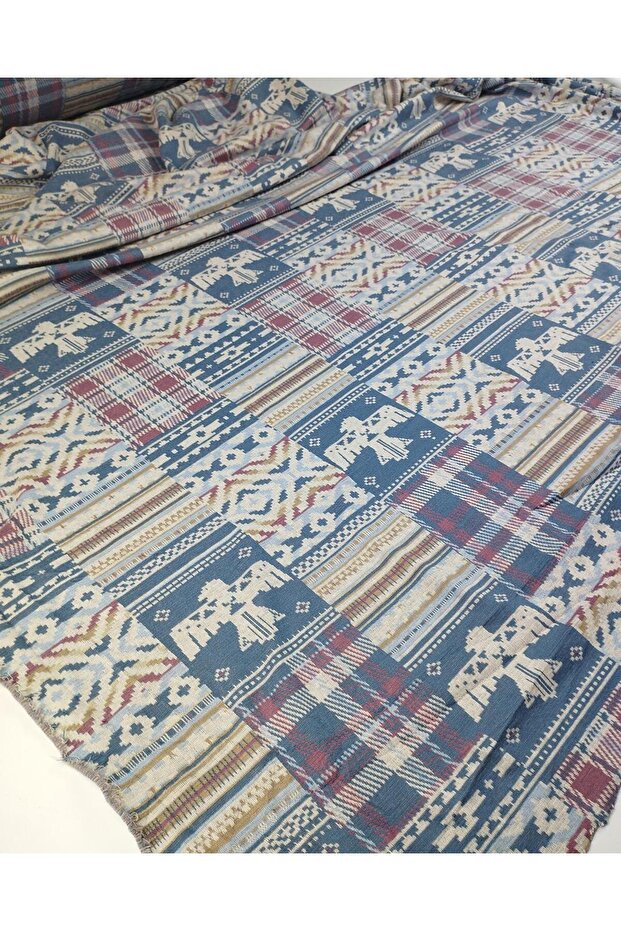 Multi-Colored Jacquard Knitted Fabric Width: 145 cm