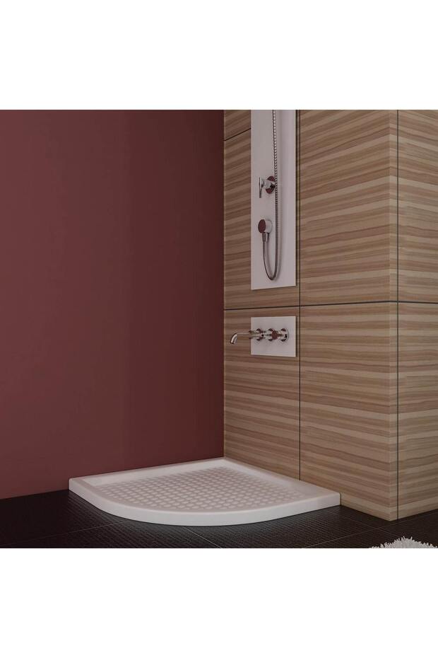 90x90x6 Oval Flat Duş Teknesi - 1