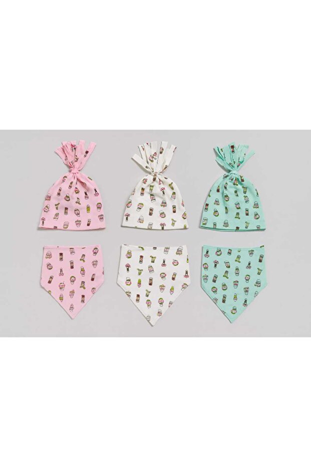 Baby Beanie Scarf Set of 3 (0-12 Months)