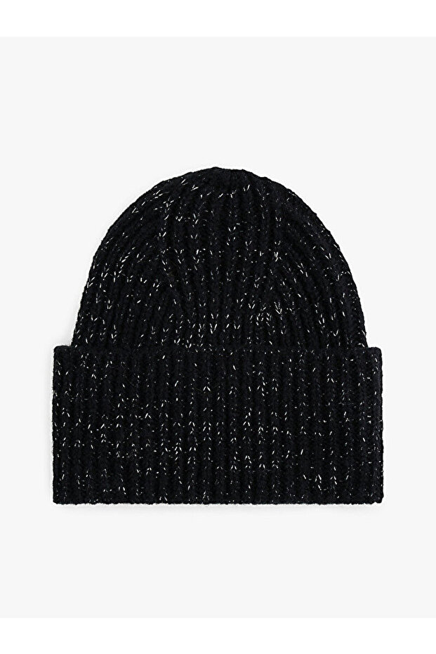 Wool Blend Metallic Beanie - 3