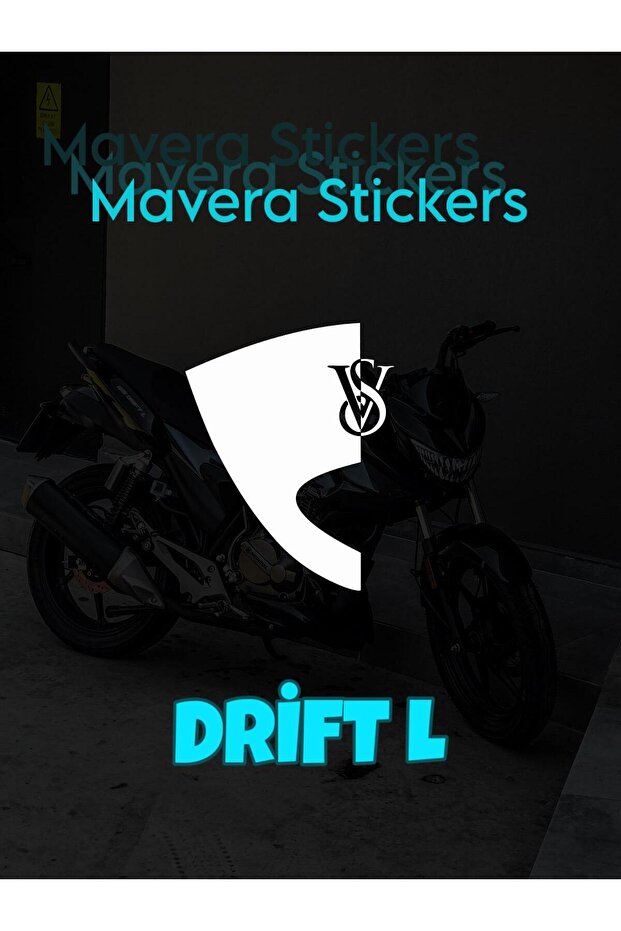 ملصق رأس أبيض VS منقوش لـ Mondial Drift L