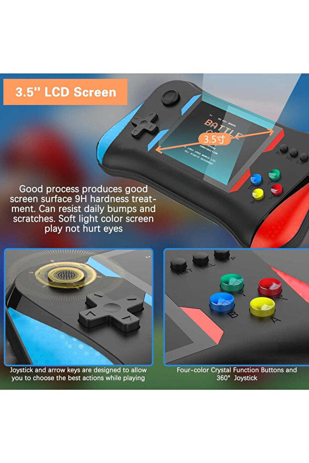 500 in 1 Oh youth game joystick game console, Handheld Game Console - 3