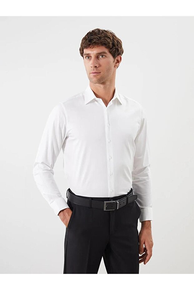 Regular Fit Long Sleeve Men's Shirt (W5)