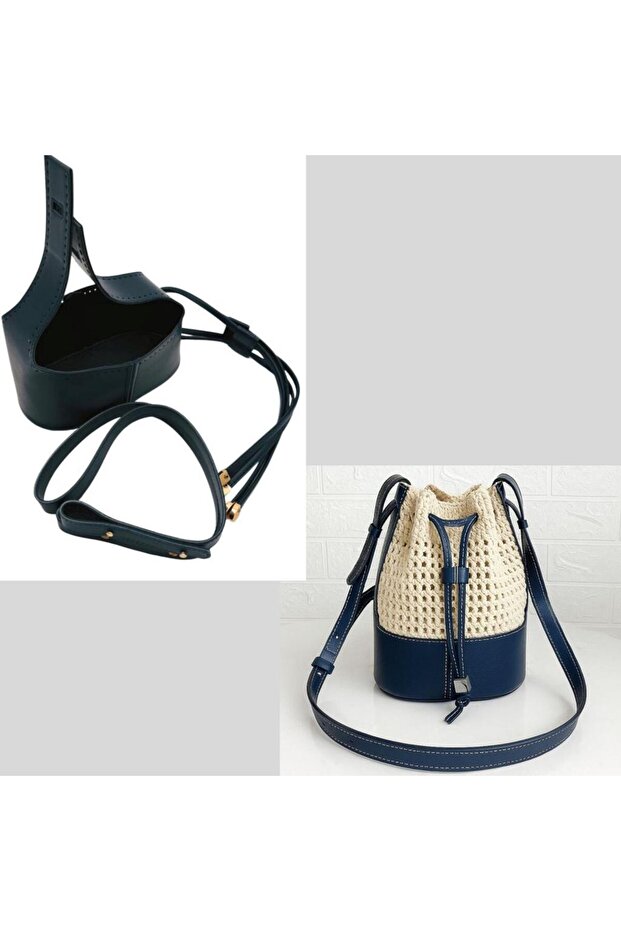 Torba2 Model Bag Making Apparatus Navy Blue Color Light Gold Metallic