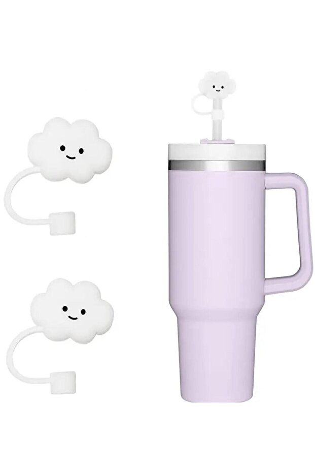 Cute Big Cloud Straw Cover, Straw Protector - 4
