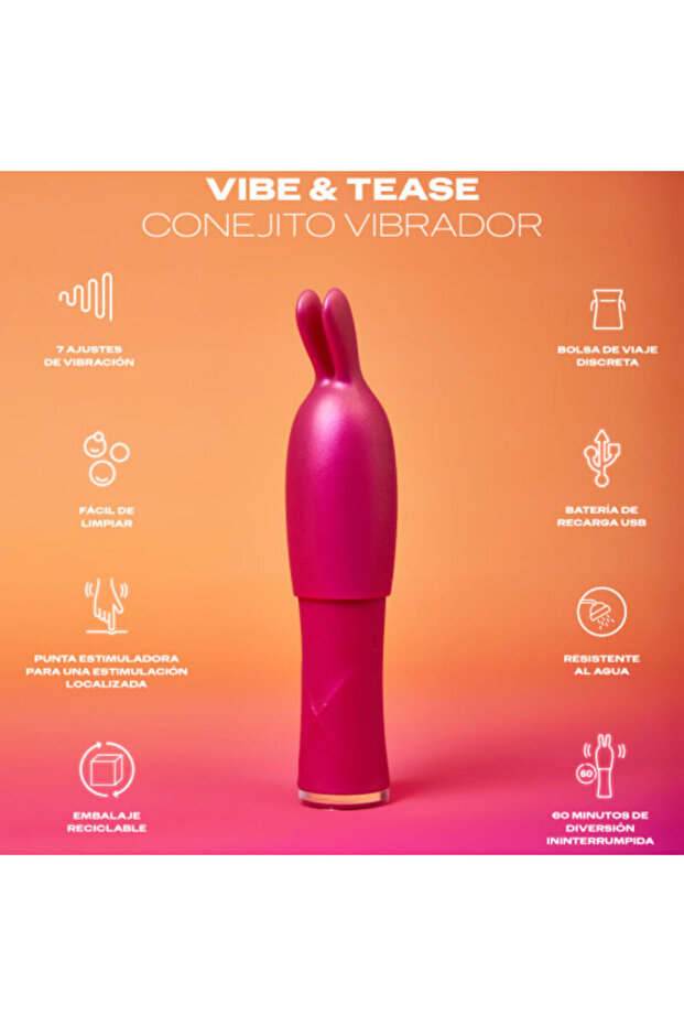 - VIBE & TEASE Multi-Speed Relaxation Device with Interchangeable Attachment - 2