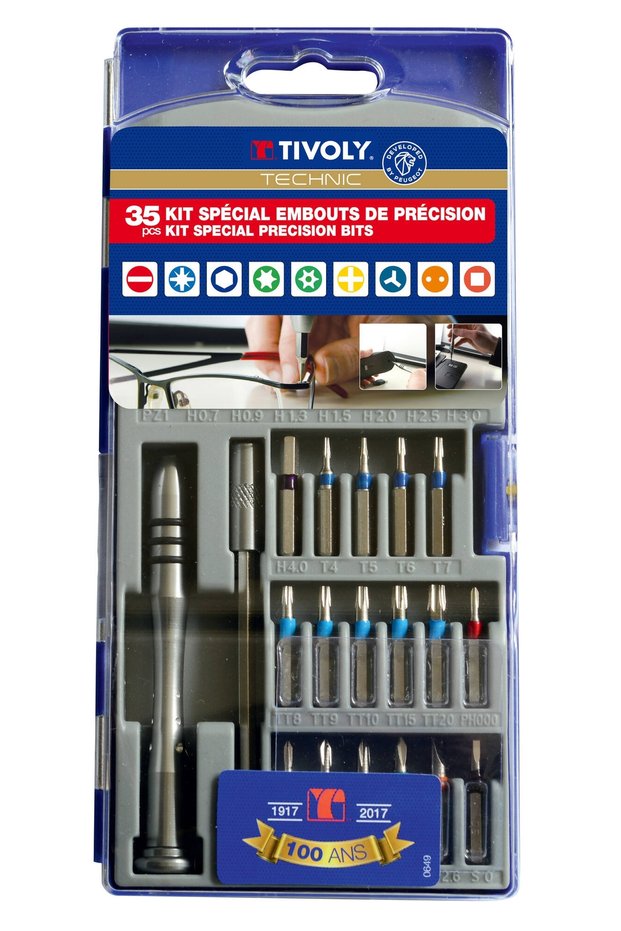 35-bit and accessory kit for precision applications