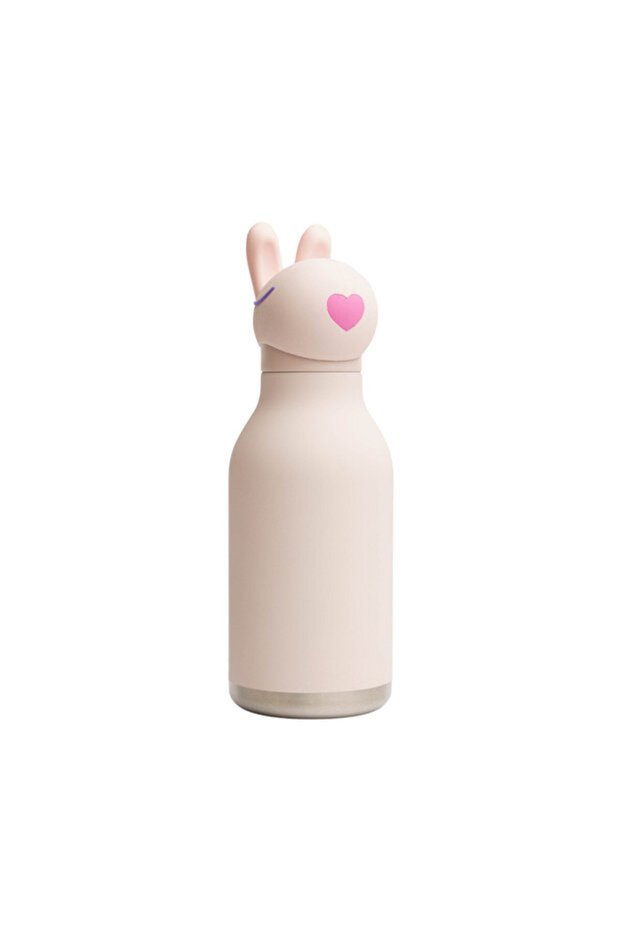 Bunny Bestie Stainless Steel Flask ≈460 ml – Unicorn / Water Bottle with Silicone Ears for Children