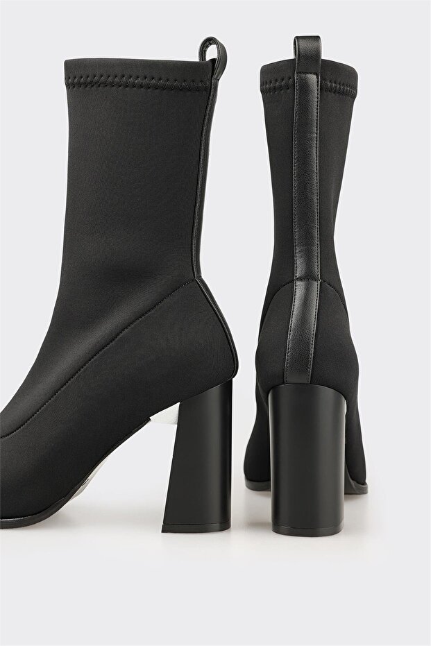 Siyah Kadın Klasik Bot - 4