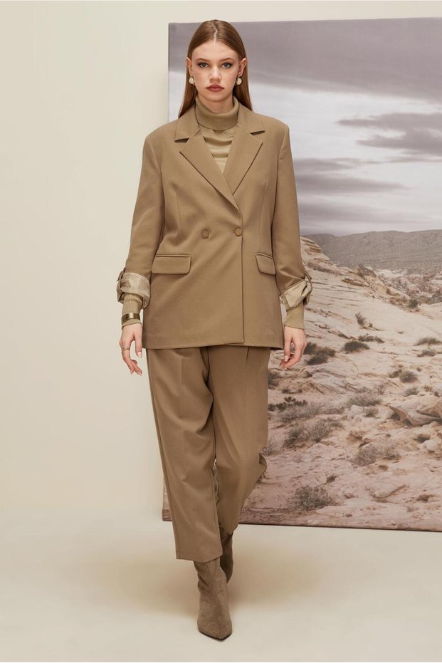 Kruvaze Collared Pants Suit 30540