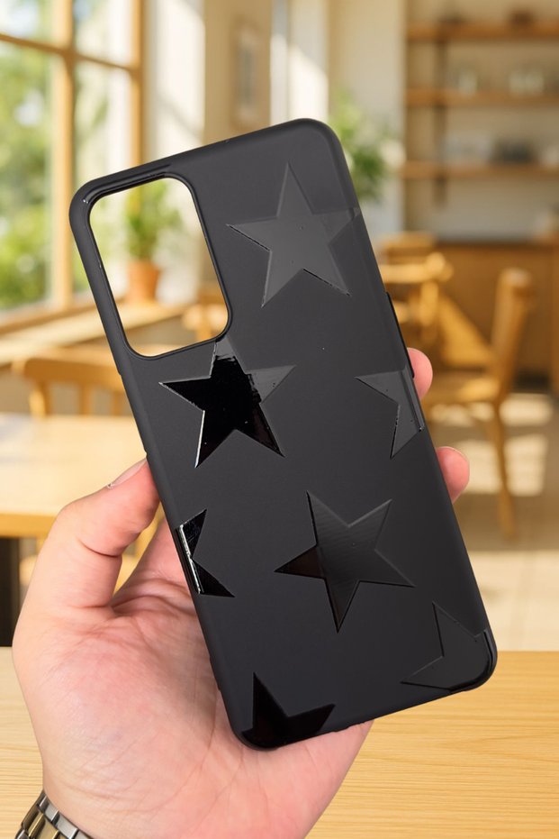 Oppo A16 Compatible Star Silicone Shock-Absorbing Classic Protective Rubber Case