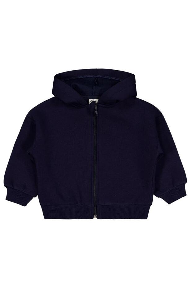 Basic 6-18 Months Cardigan - Navy Blue 6-9 Months