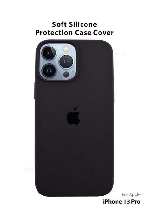 غطاء سيليكون متوافق مع الشعار لجهاز Apple iPhone 13 Pro