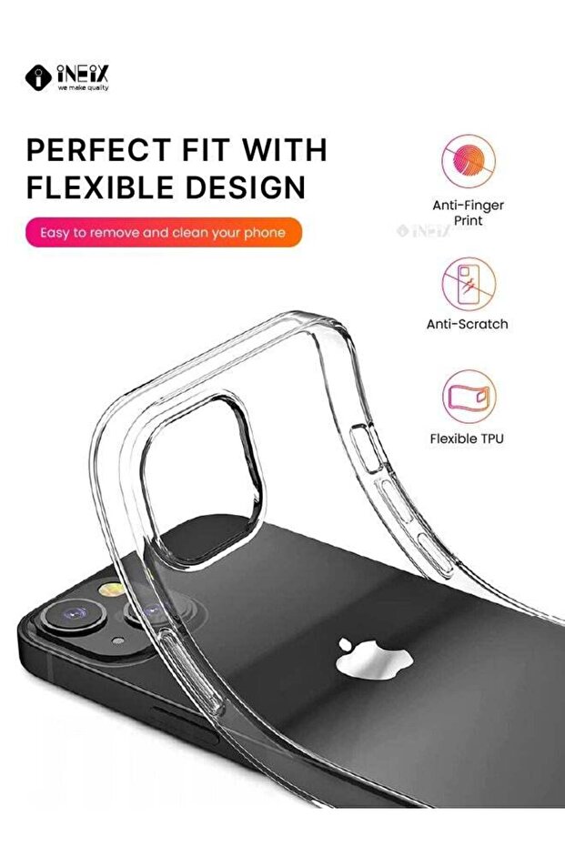 غطاء حماية سيليكون ناعم من مادة TPU لهاتف Apple iPhone 13 Mini