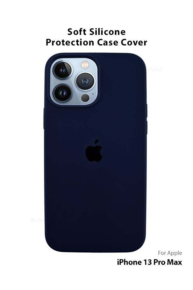 غطاء سيليكون متوافق مع الشعار لهاتف Apple iPhone 13 Pro Max