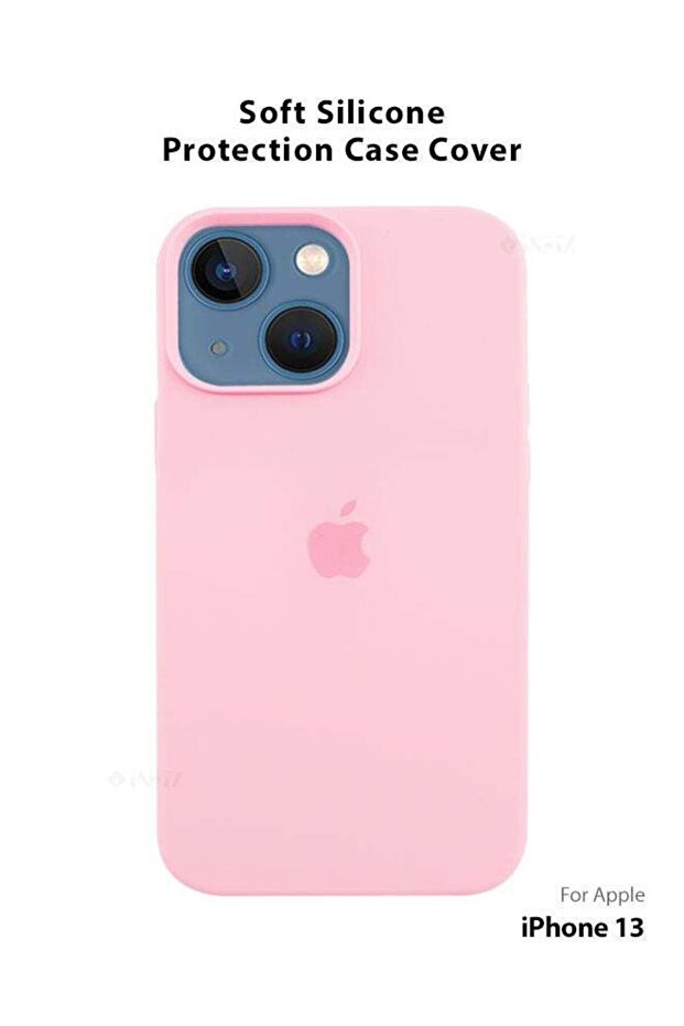 غطاء سيليكون متوافق مع الشعار لهاتف Apple iPhone 13
