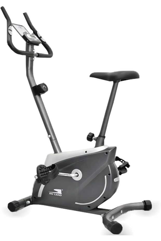Indoor Magnetic Spin Bike EM-1555, Digital Monitor, Adjustable Resistance, Compact
