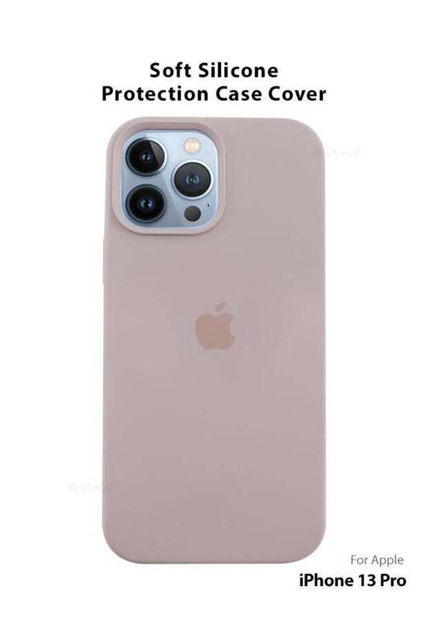 غطاء سيليكون متوافق مع الشعار لجهاز Apple iPhone 13 Pro