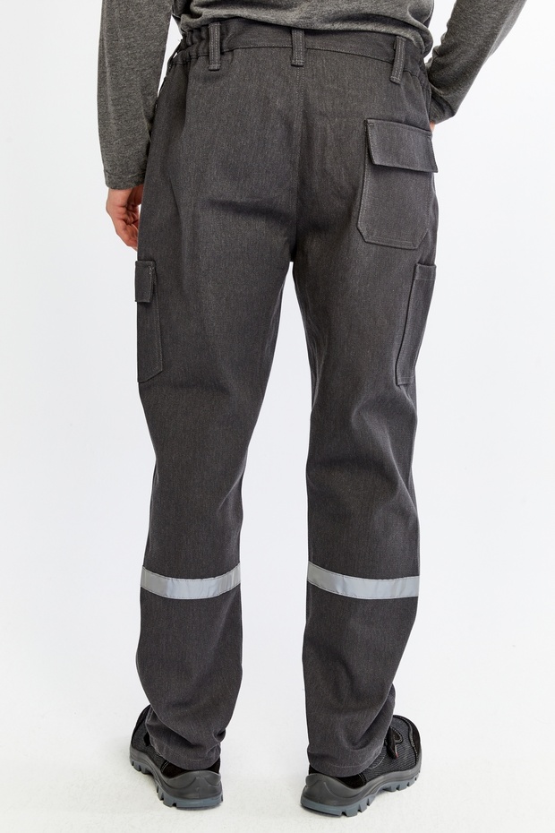 İş Pantolonu Kışlık Basic Model 2 Gri 5 Cepli - 8