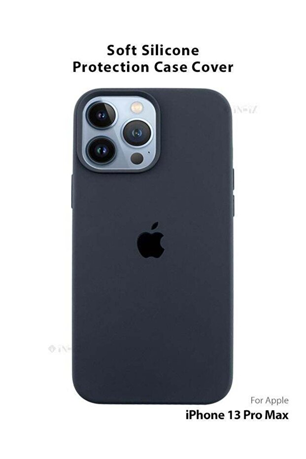 غطاء سيليكون متوافق مع الشعار لهاتف Apple iPhone 13 Pro Max