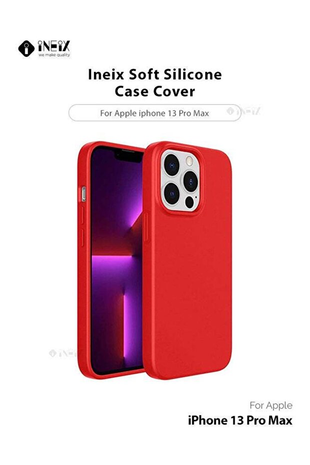 غطاء سيليكون ناعم لهاتف Apple iPhone 13 Pro Max