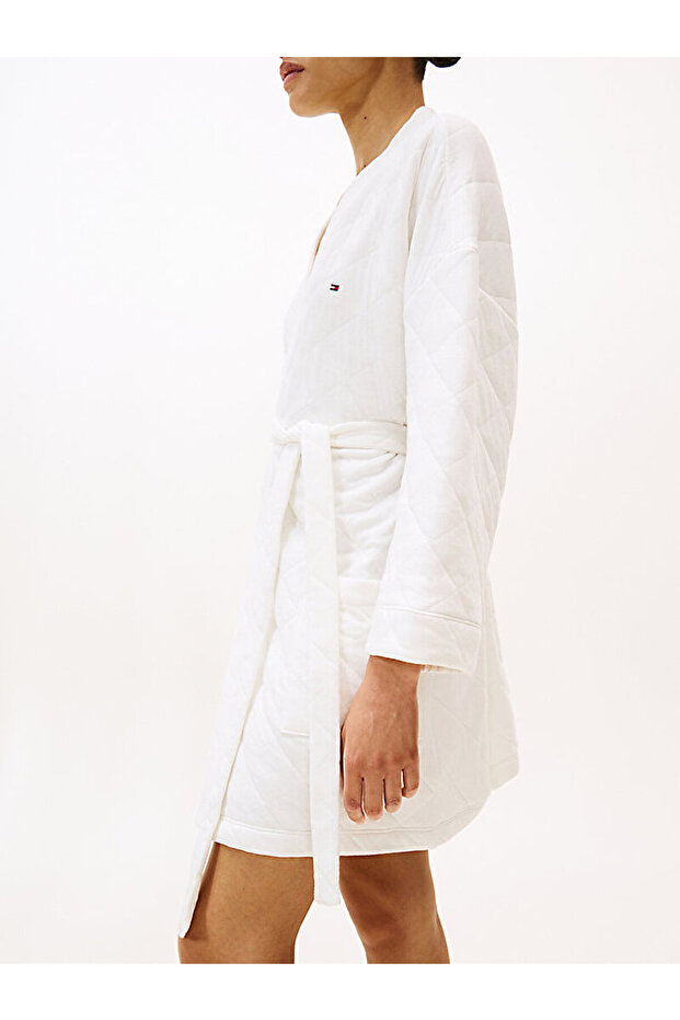 Essential Quilted Jacquard Jersey Robe - 4