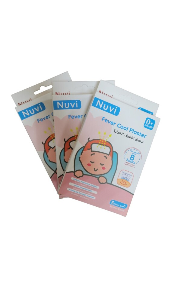 Fever Cool Plaster for Babies 0+ Months Blue, 6 Piece (2+1 Free)