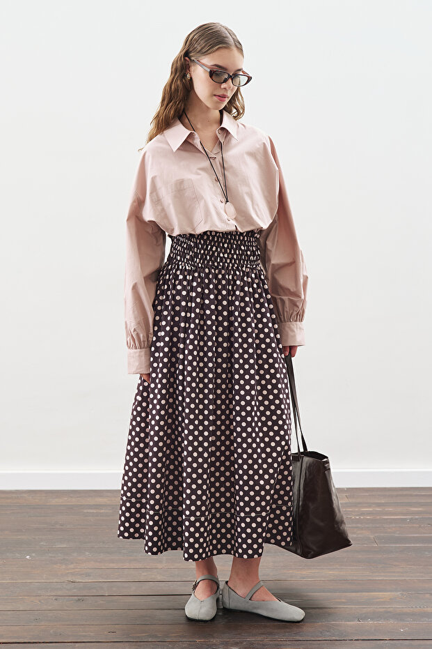 CROP BALON FORM GÖMLEK SOFT PEMBE - 3