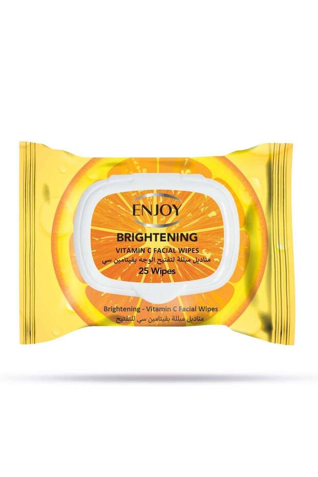 Biodegradable Vitamin C Facial Wipes - 25 Count