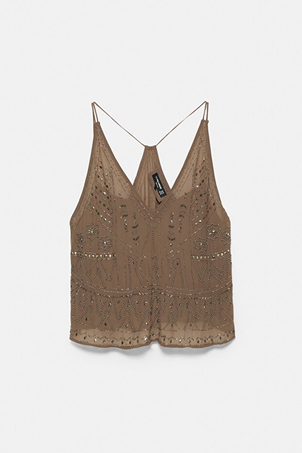 Boncuk işlemeli halter top - 6