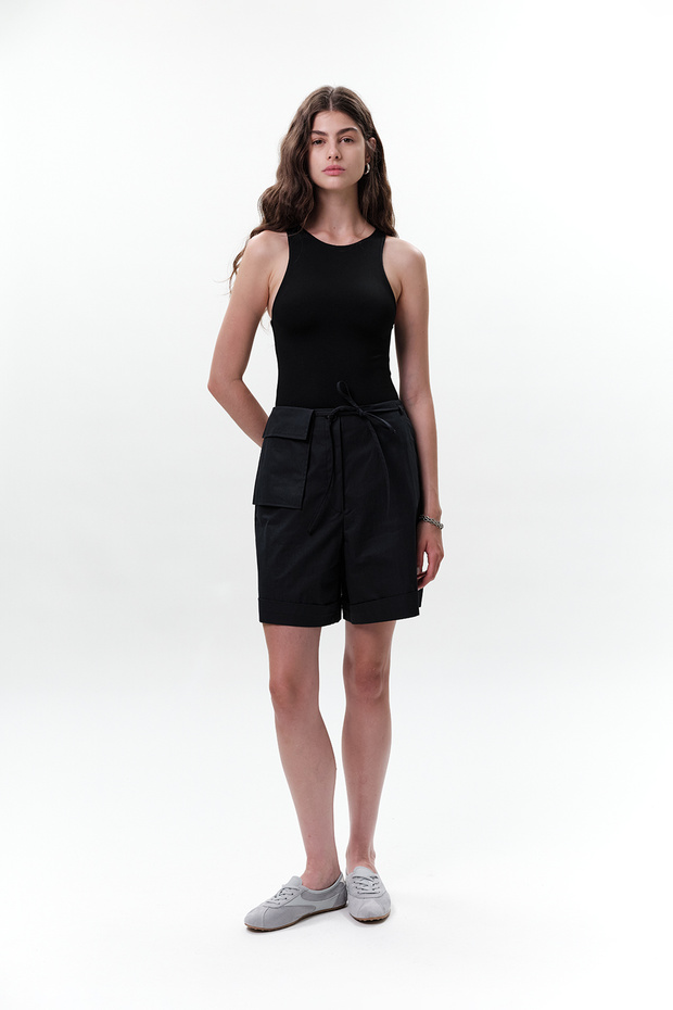 CEP KEMERLİ ŞORT LACİVERT - 5