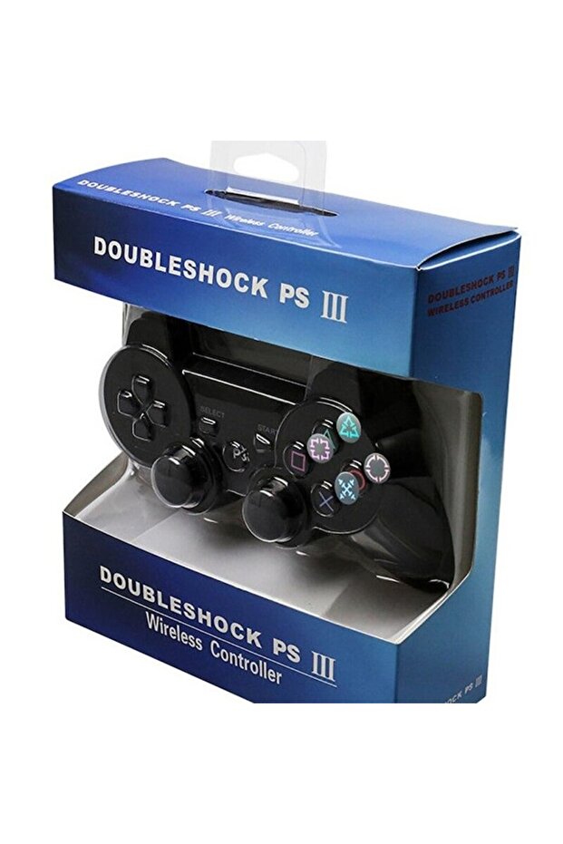 Wireless controller compatible with PS3 DoubleShock, Black - 2
