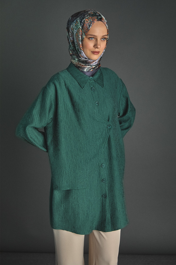 İliklenebilir Parçalı Tunik - 2