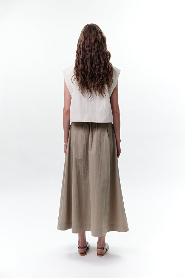 CEP DETAYLI KISA YELEK TAŞ - 8