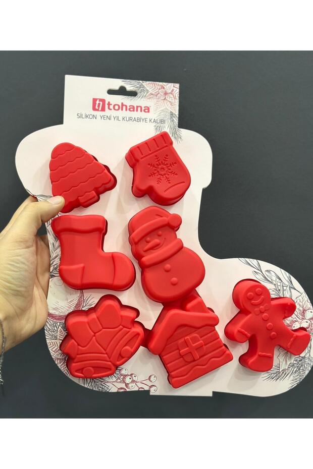 Thn41320 new year silicone cookies mold christmas