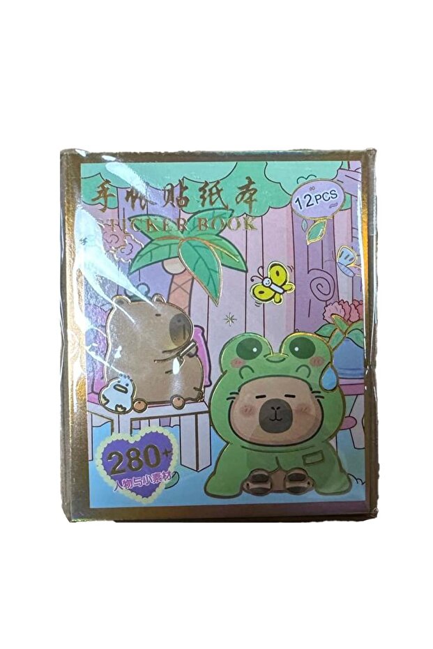 Capybara Figürlü Sticker Seti - 4