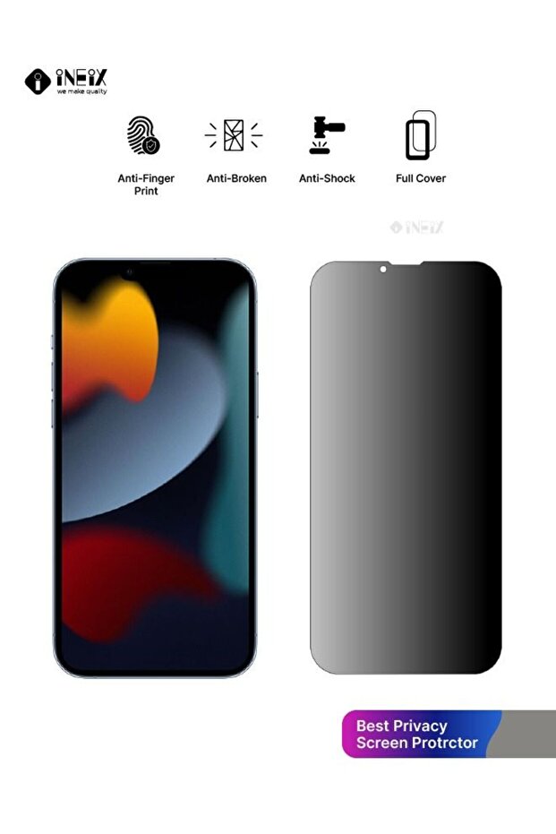 واقي شاشة كامل عالي الدقة للخصوصية لجهاز Apple iPhone 13 - 2