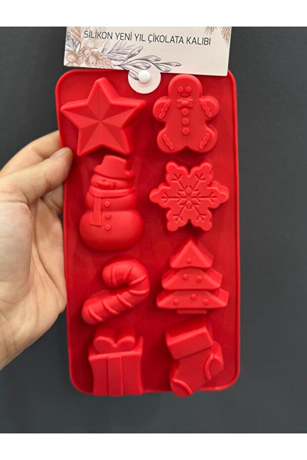 Thn41582 New Year Silicone Chocolate Mold Christmas