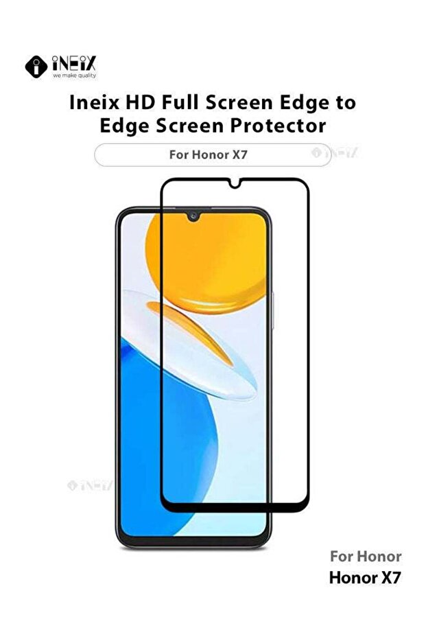 واقي شاشة كامل من الحافة إلى الحافة لهاتف Honor X7