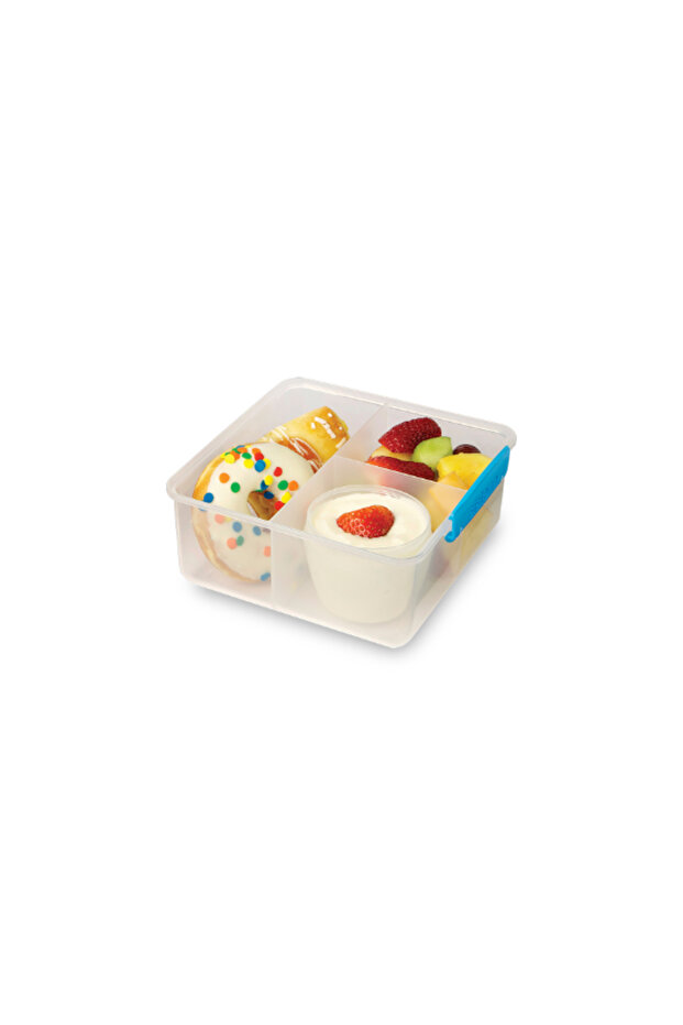 Stackable Cube Max Lunch Box with Yogurt Pot - 1