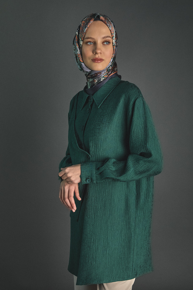 İliklenebilir Parçalı Tunik - 4