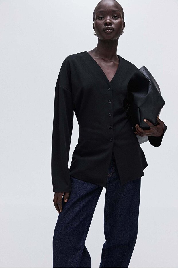 قميص بأزرار أمامية - 2