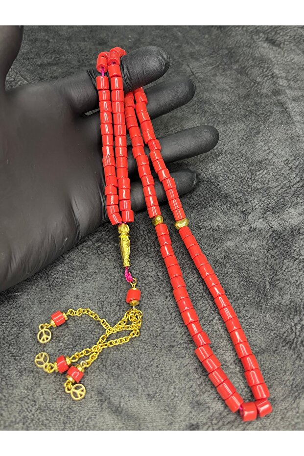 99' Original High-End Natural Tunisian Coral Prayer Beads