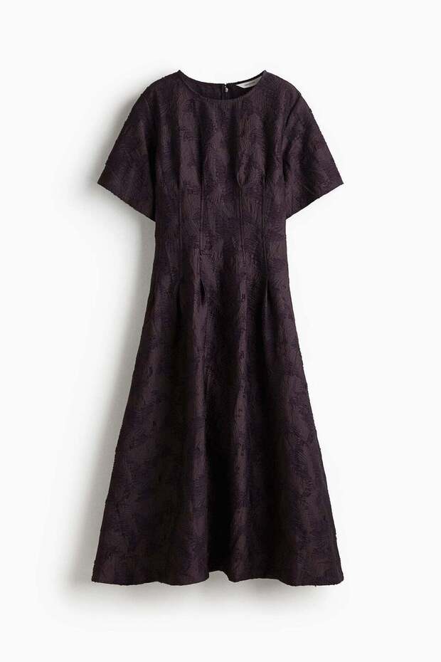 Jacquard-weave dress